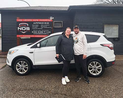Ashley and Kevin from Woodstock, ON - Approved for a car loan with NOS Motors Auto Finance