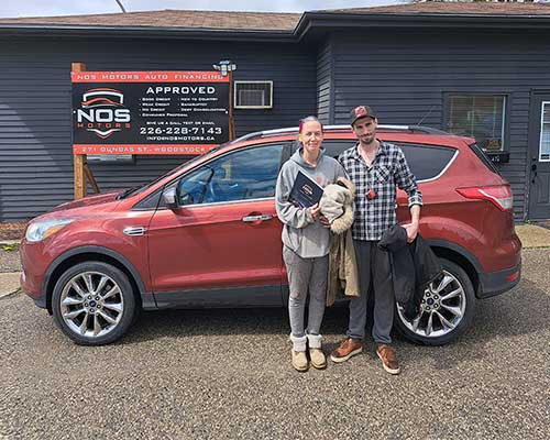 Dylon and Chrissy from Woodstock, ON - Approved for a car loan with NOS Motors Auto Finance