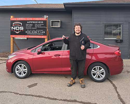 Erik from Woodstock, ON - Approved for a car loan with NOS Motors Auto Finance