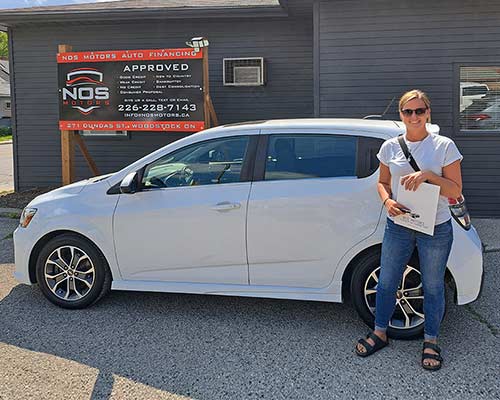 Stacie from Woodstock, ON - Approved for a car loan with NOS Motors Auto Finance